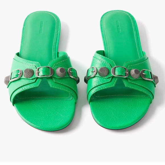 Balenciaga cagole sandal flat green - Picture 6 of 9